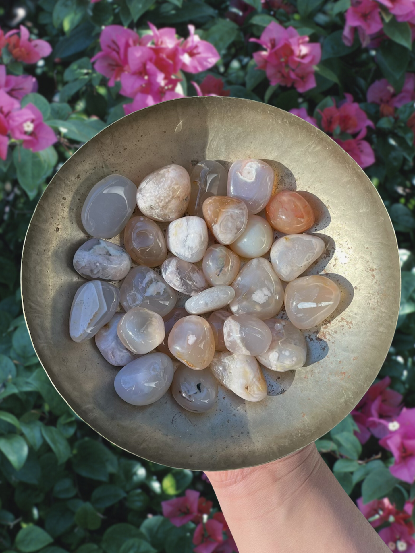 Flower Agate Tumble