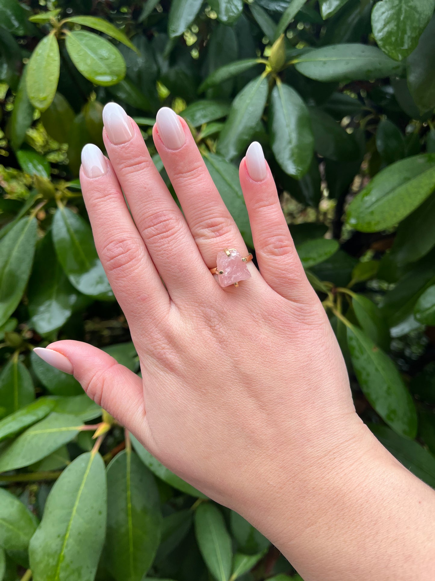 Gold Raw Gem Rings