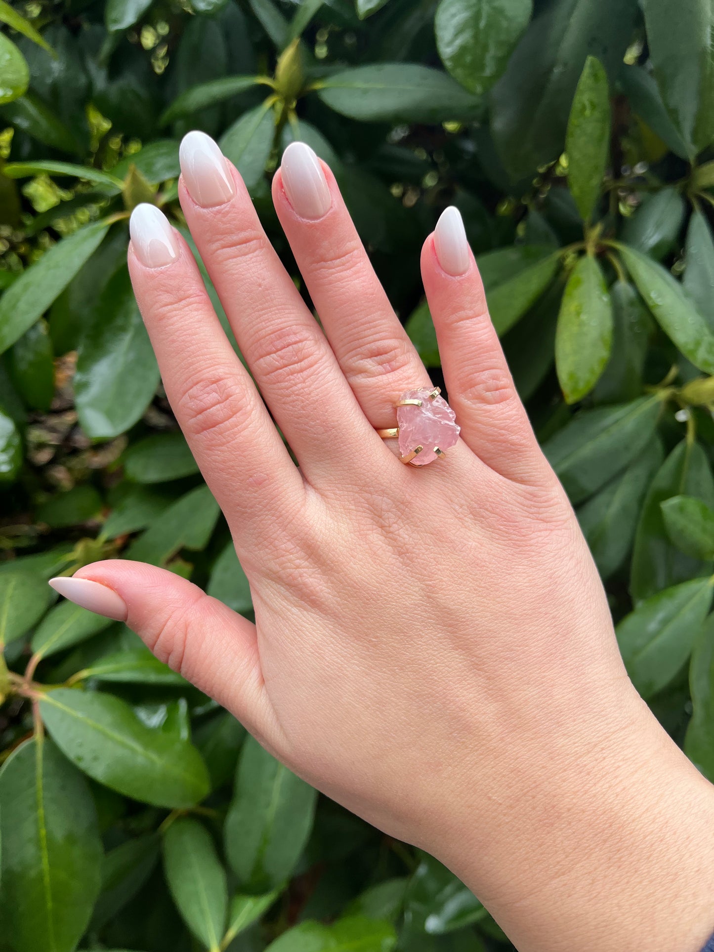 Gold Raw Gem Rings