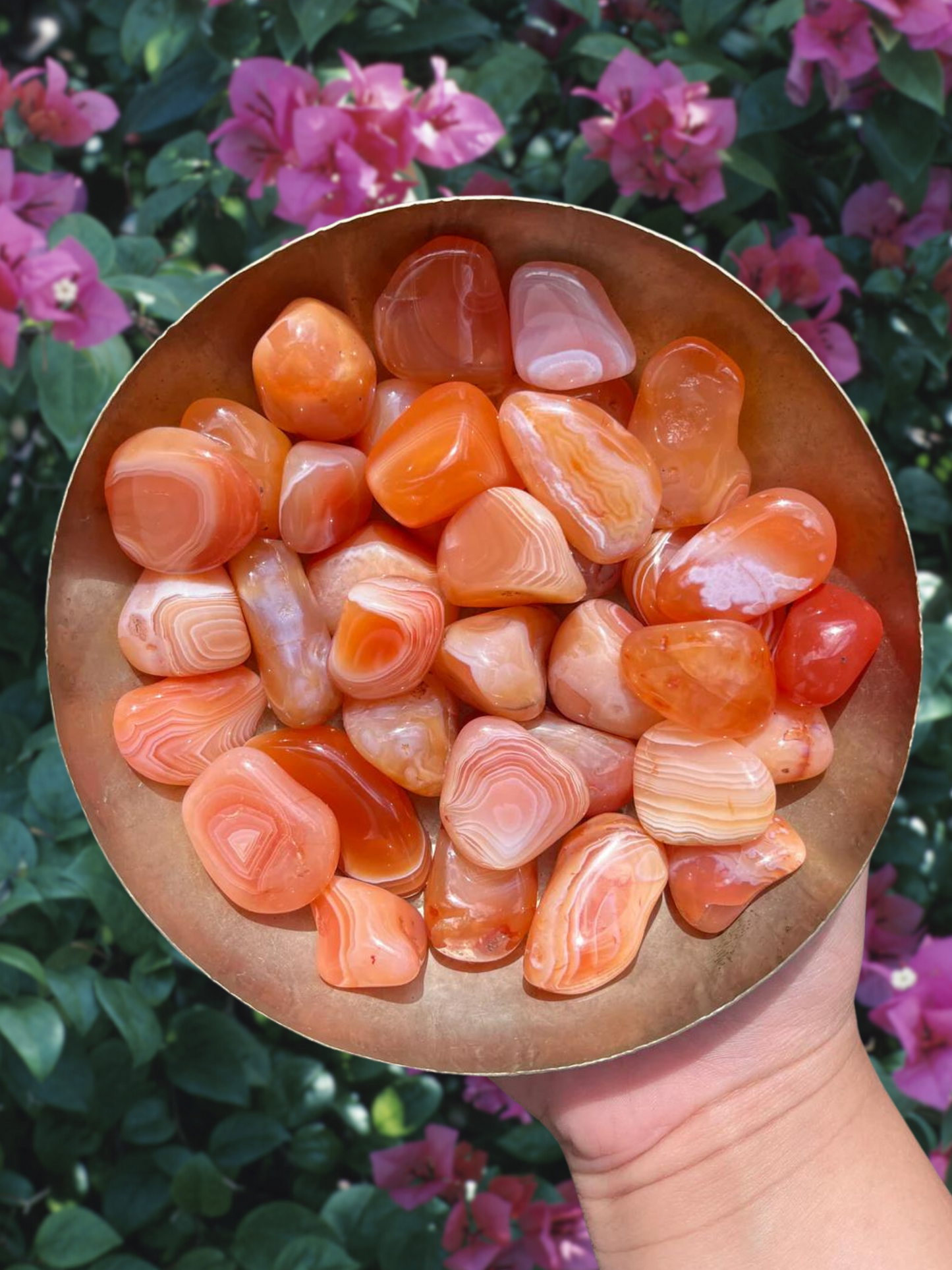 Botswana Banded Carnelian Tumble