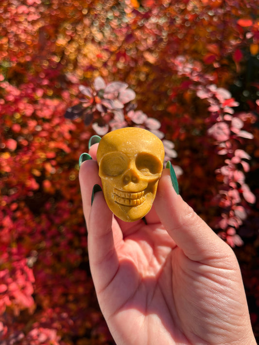 Yellow Jasper Mini Skull