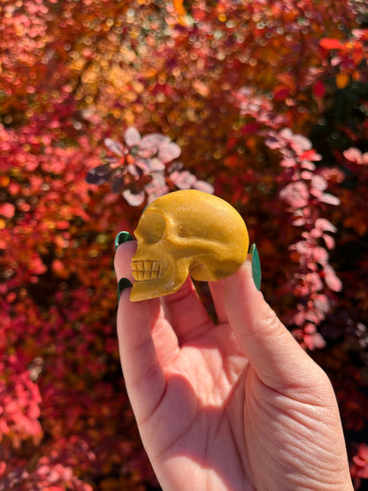 Yellow Jasper Mini Skull