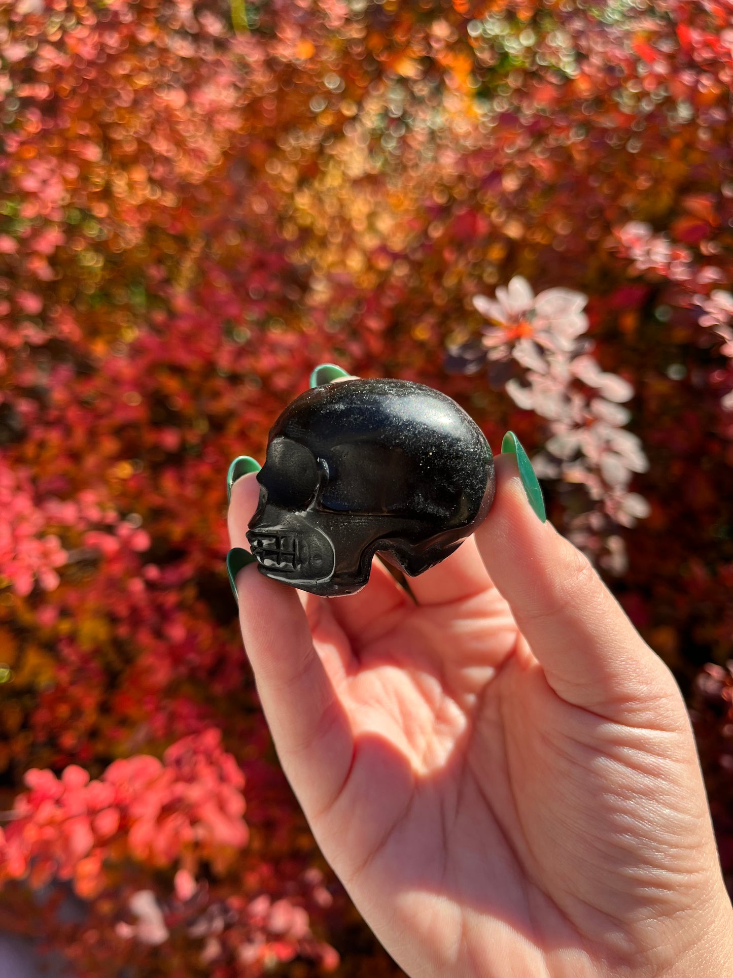 Black Obsidian Mini Skull