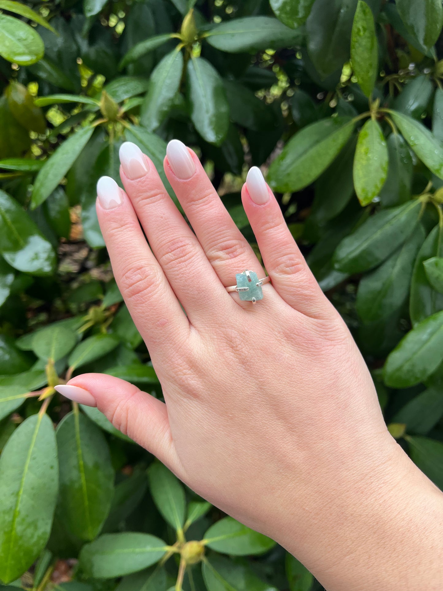 Silver Raw Gem Rings