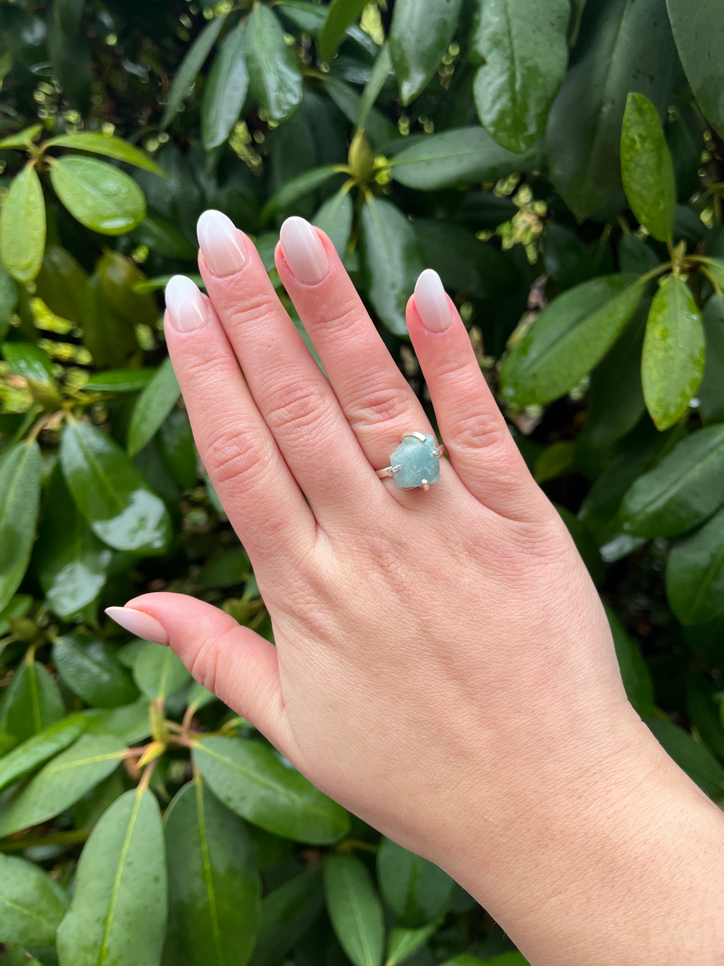 Silver Raw Gem Rings