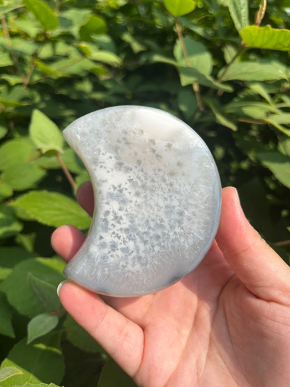 Druzy Agate Moon