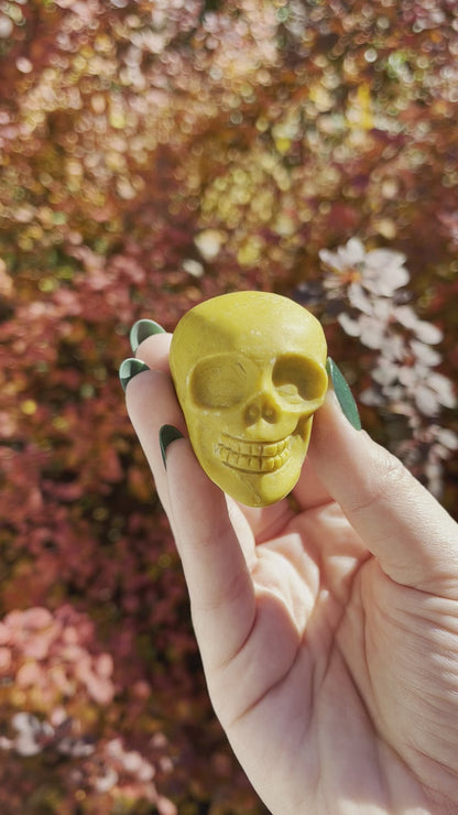 Yellow Jasper Mini Skull