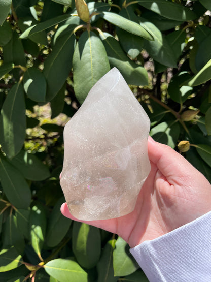 Clear Quartz Flame