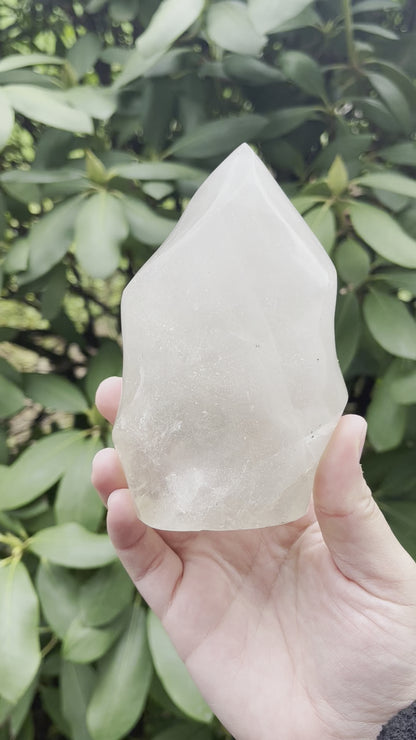 Clear Quartz Flame